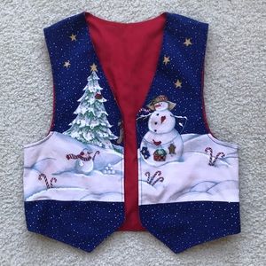 Holiday Snowman Vest ♥️Handmade♥️